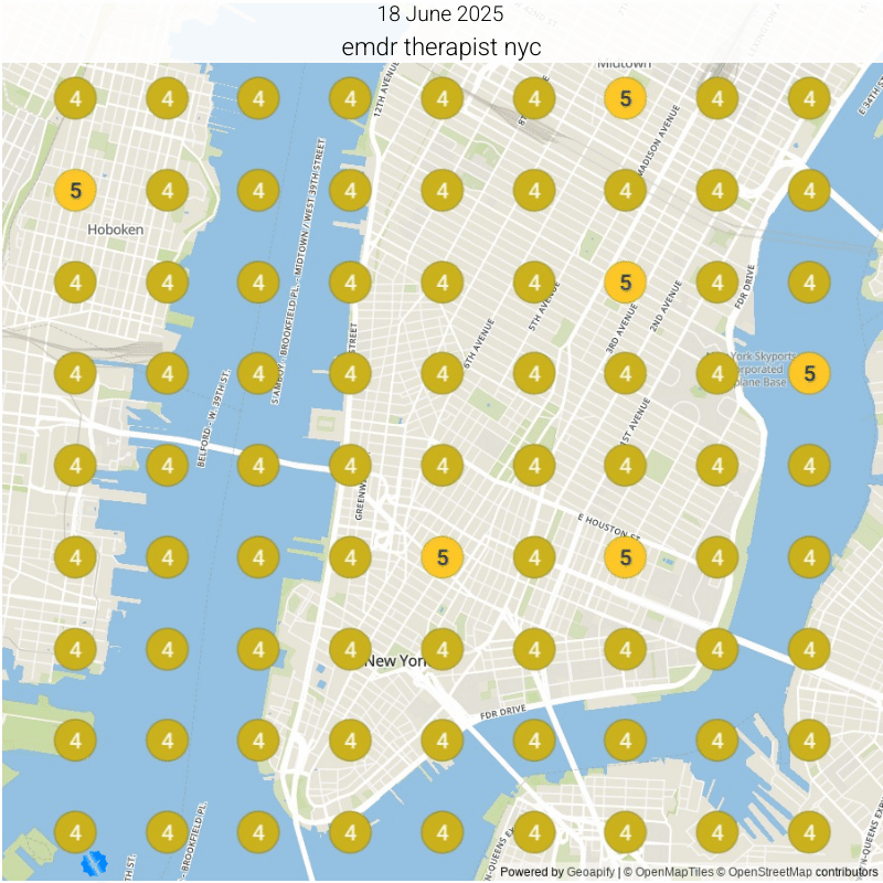 Google map-pack ranking climbing for EMDR therapist NYC, Soho Integrative EMDR