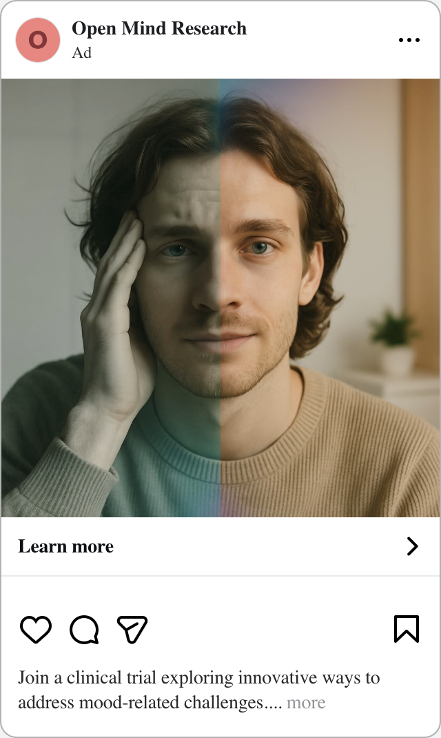 Meta ad in a mobile feed